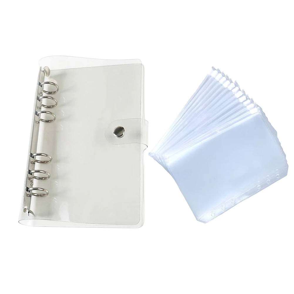 Transparent PVC Notebook Cover A5 A6 Loose Leaf Budget Binder Cover Organizer Diary Office Stationery Supplies
Transparent PVC Notebook Cover A5 A6 Loose Leaf Budget Binder Cover Organizer Diary Office Stationery Supplies