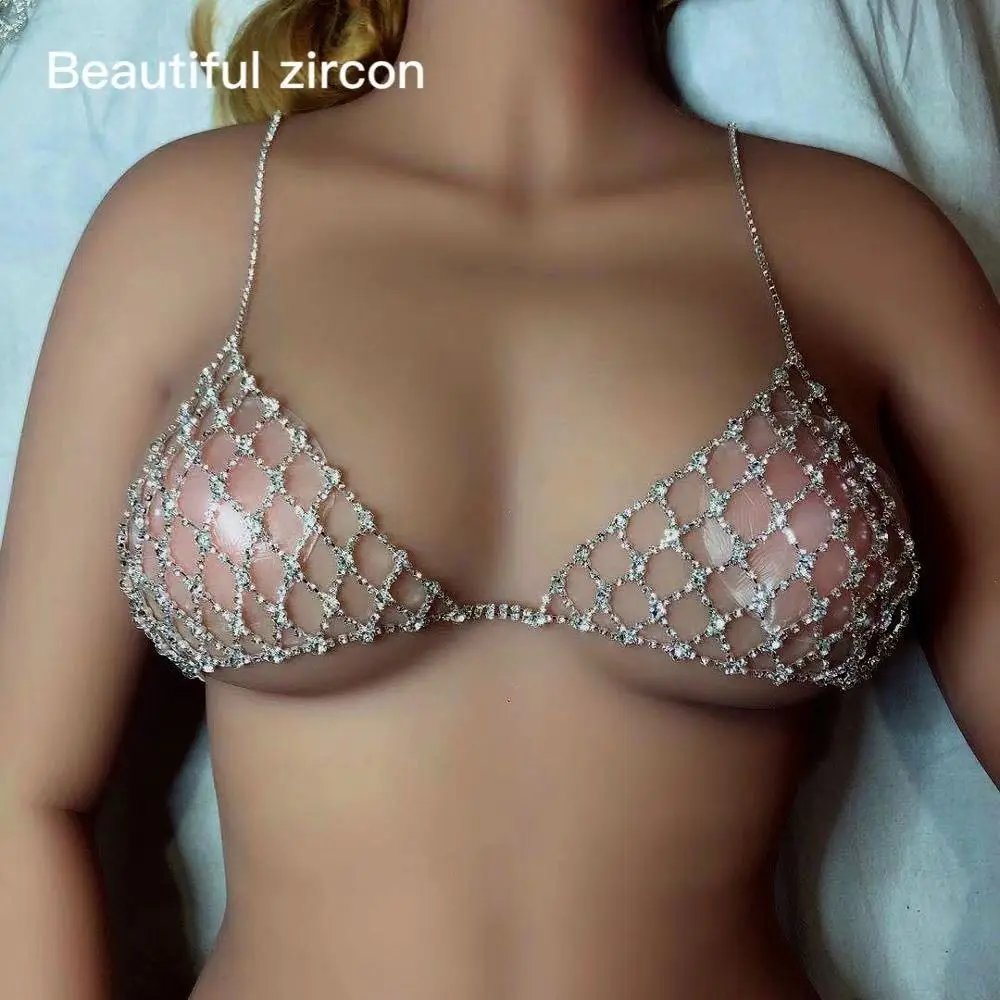 Fashion women's shiny tennis Rhinestone bra chain set exquisite simple sexy crystal Bikini Bra and thong party jewelry accessori
Fashion women's shiny tennis Rhinestone bra chain set exquisite simple sexy crystal Bikini Bra and thong party jewelry accessori