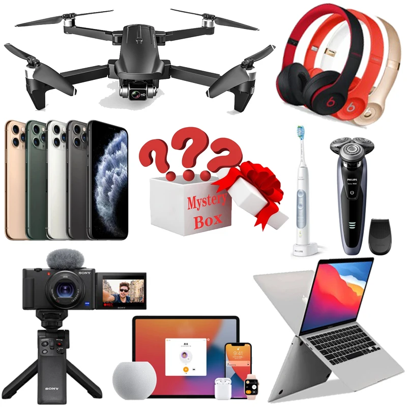 Most Popular New Lucky Mystery Box 100% Surprise There is A Chance to Open: Mobile Phone, Cameras, Drones, tablet computers, VR
Most Popular New Lucky Mystery Box 100% Surprise There is A Chance to Open: Mobile Phone, Cameras, Drones, tablet computers, VR