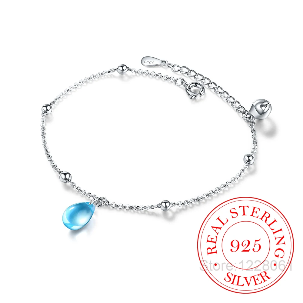 Fashion 925 Sterling Silver Blue Crystal Charm Bracelets For Women Gift Femme Prevent Allergy Sterling-silver-jewelry
Fashion 925 Sterling Silver Blue Crystal Charm Bracelets For Women Gift Femme Prevent Allergy Sterling-silver-jewelry