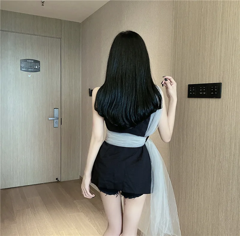 2021 Spring Summer Fashion Special Design Ladies Suit Women New Mesh Stitching Mid-Length Vest Office Lady Buttoned Suit Jacket
2021 Spring Summer Fashion Special Design Ladies Suit Women New Mesh Stitching Mid-Length Vest Office Lady Buttoned Suit Jacket