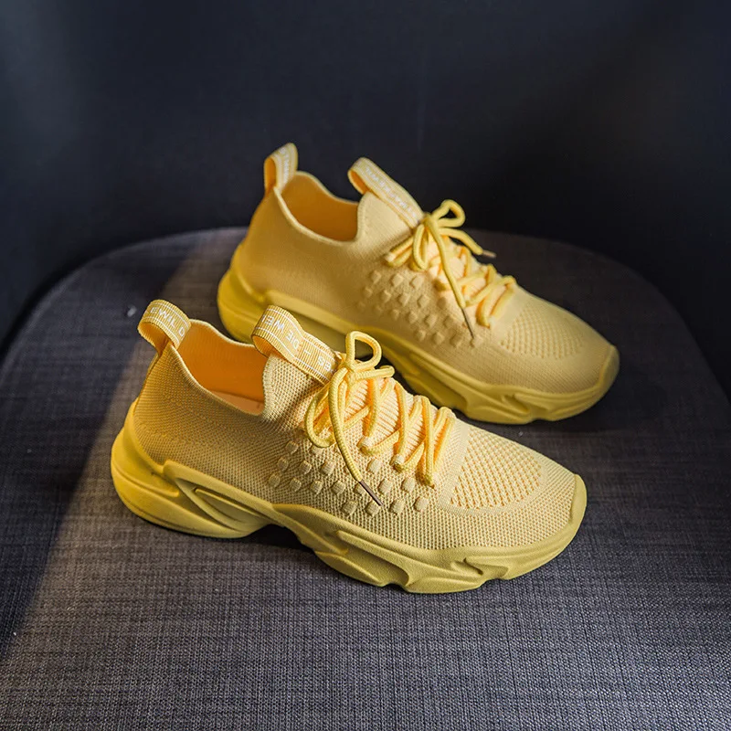Fashion Women Shoes Summer White Platform Sneakers Ladies Yellow Sneakers Breathable Mesh Lace Up Casual Shoes Woman 2021
Fashion Women Shoes Summer White Platform Sneakers Ladies Yellow Sneakers Breathable Mesh Lace Up Casual Shoes Woman 2021