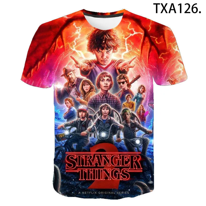 2020 New Summer Stranger Things Cool 3D T Shirt Men Women Children Casual Fashion Streetwear Boy Girl Kids Printed Tops Tee
2020 New Summer Stranger Things Cool 3D T Shirt Men Women Children Casual Fashion Streetwear Boy Girl Kids Printed Tops Tee