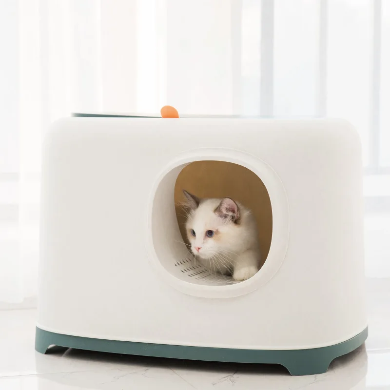 Self Cleaning Litter Box for Cats with Filter Plastic Enclosed Litter Box Cat Toilet Training System Deodorant Kat Levert Katten
Self Cleaning Litter Box for Cats with Filter Plastic Enclosed Litter Box Cat Toilet Training System Deodorant Kat Levert Katten