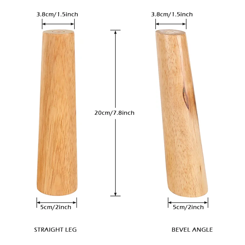 8/20cm High Wood Furniture Leg Slanting Straight Feet with Iron Plate Accessories Sofa Table Cabinets Wooden Legs Set
8/20cm High Wood Furniture Leg Slanting Straight Feet with Iron Plate Accessories Sofa Table Cabinets Wooden Legs Set