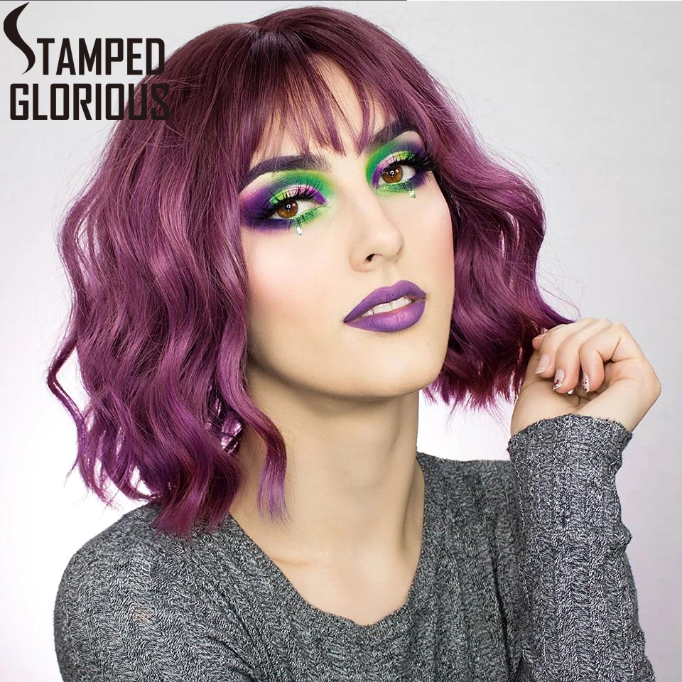 STAMPED GLORIOUS Short Wave Synthetic Hair 9 Colors Available Wig For Women Heat Resistant Fiber Daily False Hair
STAMPED GLORIOUS Short Wave Synthetic Hair 9 Colors Available Wig For Women Heat Resistant Fiber Daily False Hair