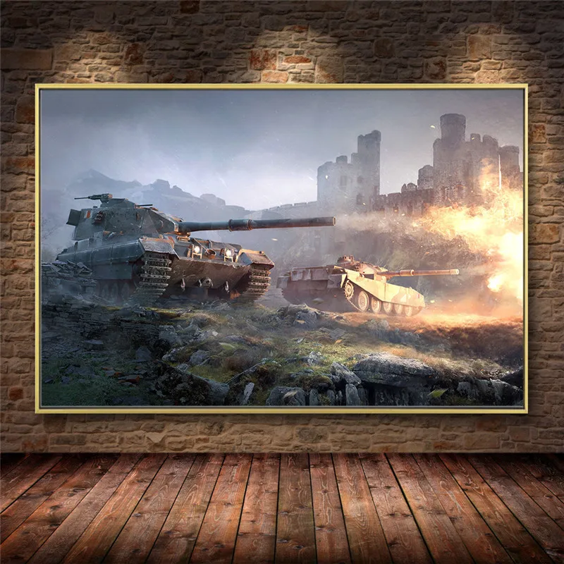 Unframed World Of Tanks Game Oil Painting On Canvas Posters And Prints Wall Art Picture For Gamer Room Boys Room Decoration
Unframed World Of Tanks Game Oil Painting On Canvas Posters And Prints Wall Art Picture For Gamer Room Boys Room Decoration