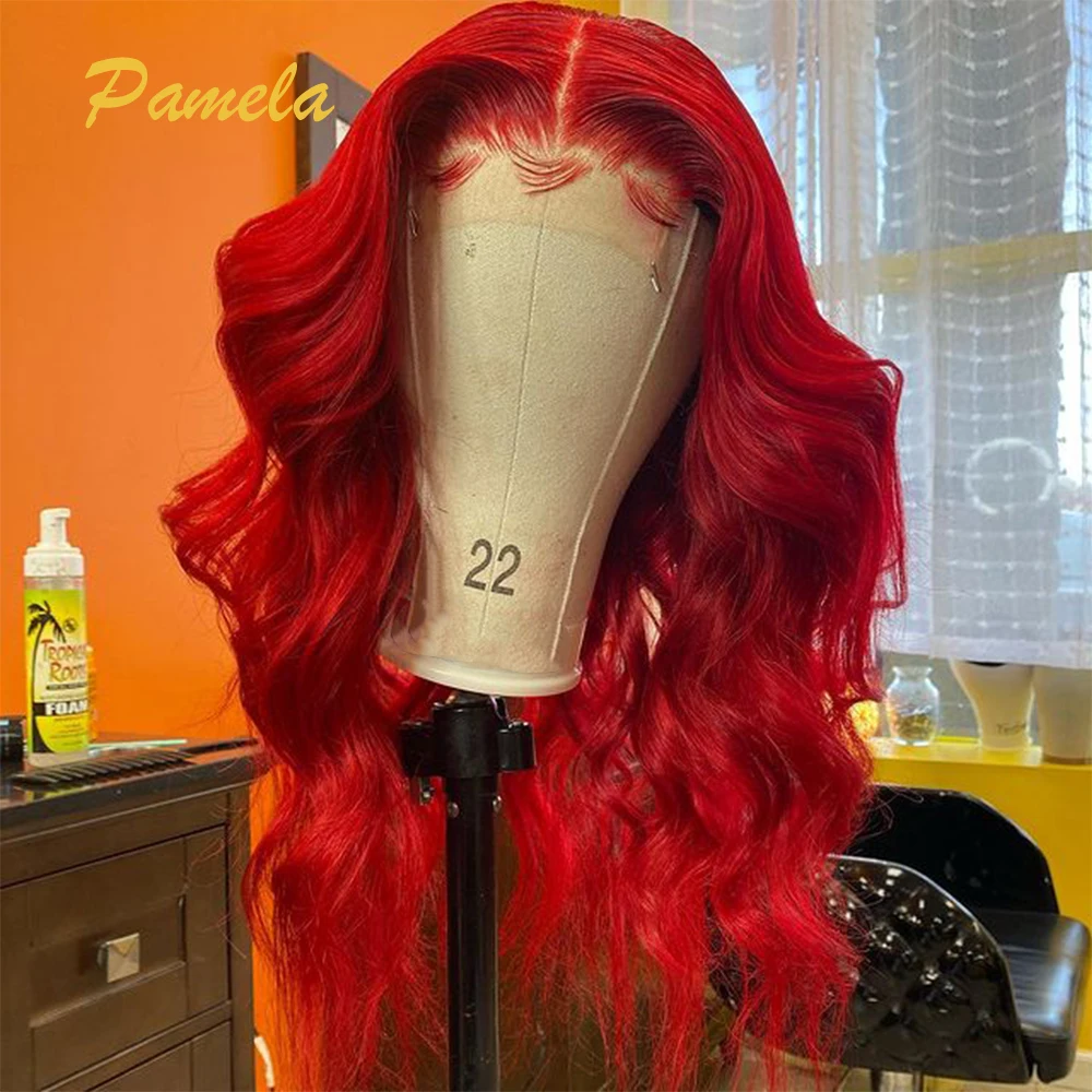 13x6 Red Lace Front Human Hair Wigs Colored Body Wave Lace Front Wig For Black Women Glueless Wig Pre Plucked With Baby Hair
13x6 Red Lace Front Human Hair Wigs Colored Body Wave Lace Front Wig For Black Women Glueless Wig Pre Plucked With Baby Hair
