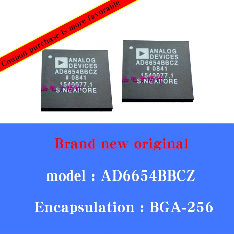 1/pcs Lot New original AD6654BBCZ AD6654 BGA-256 analog-to-digital converter IC chip
1/pcs Lot New original AD6654BBCZ AD6654 BGA-256 analog-to-digital converter IC chip