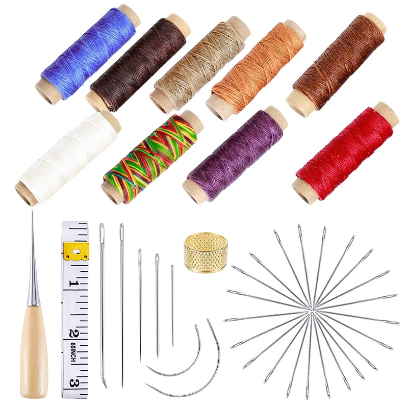 LMDZ 49 Pcs Hand Sewing Needles Kit Upholstery Drilling Awl Leather Craft Hand Tools for Leather Repair Leathercraft Working
LMDZ 49 Pcs Hand Sewing Needles Kit Upholstery Drilling Awl Leather Craft Hand Tools for Leather Repair Leathercraft Working