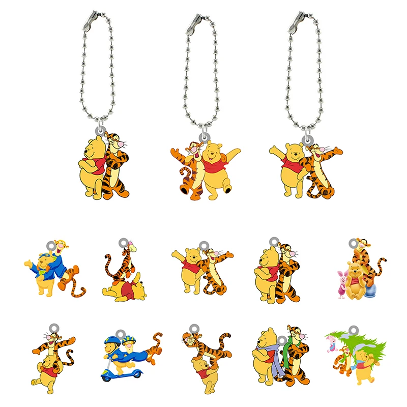 Disney Winnie The Pooh And Tiao Tiao Tiger Pattern Design Cartoon Key Chain Epoxy Resin Backpack School Bag Key Chain Jewelry
Disney Winnie The Pooh And Tiao Tiao Tiger Pattern Design Cartoon Key Chain Epoxy Resin Backpack School Bag Key Chain Jewelry
