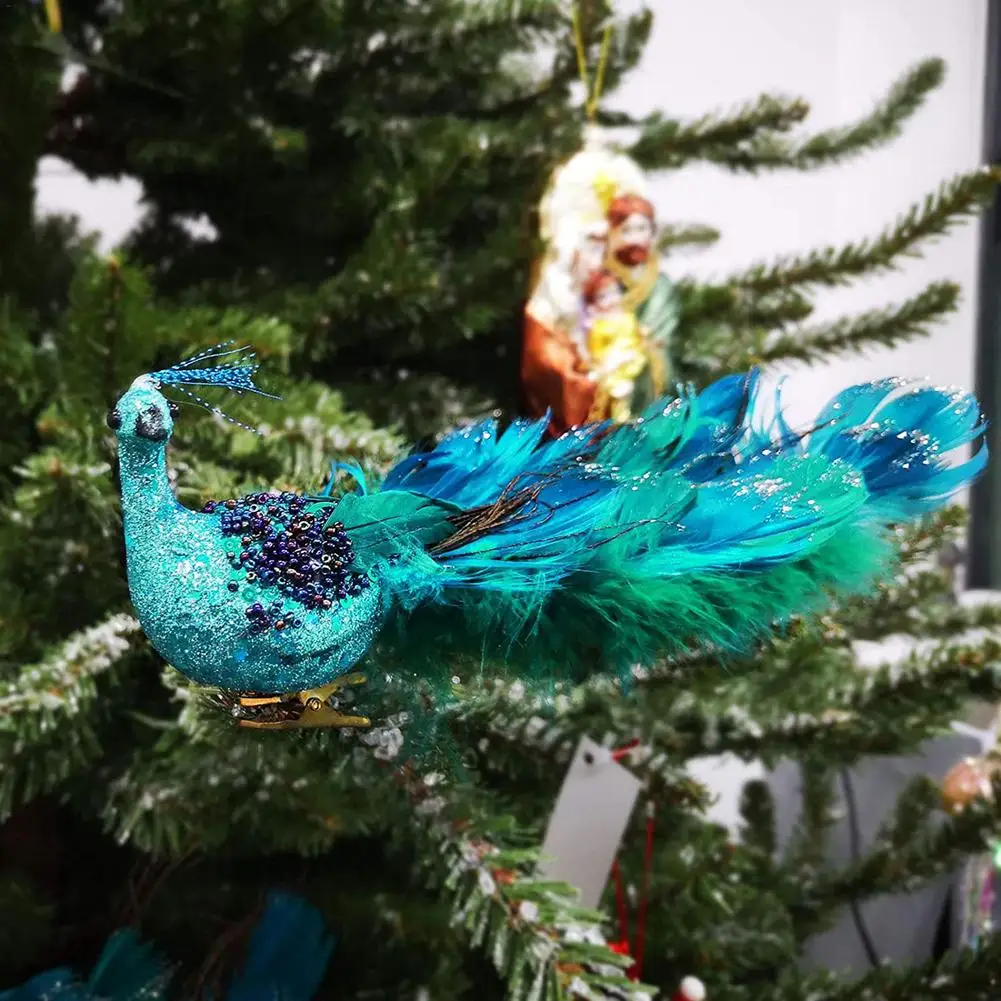 Blue Peahen Home Decor Christmas Tree Hanging Vivid Bird Xmas Decoration Wedding Birthday Party Ornaments Gifts For New Year
Blue Peahen Home Decor Christmas Tree Hanging Vivid Bird Xmas Decoration Wedding Birthday Party Ornaments Gifts For New Year