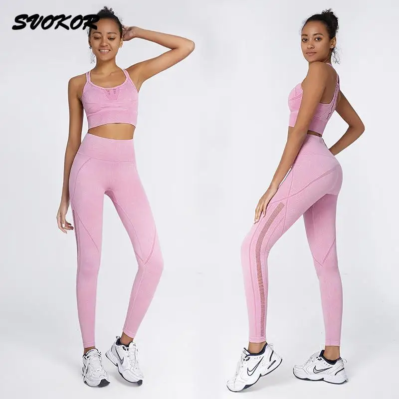 SVOKOR Fitness Sport Yoga Set Sexy Hollow Back Breathable Running Top High Waist Hip Lift Seamless Quick Dry Gym Sportswear
SVOKOR Fitness Sport Yoga Set Sexy Hollow Back Breathable Running Top High Waist Hip Lift Seamless Quick Dry Gym Sportswear