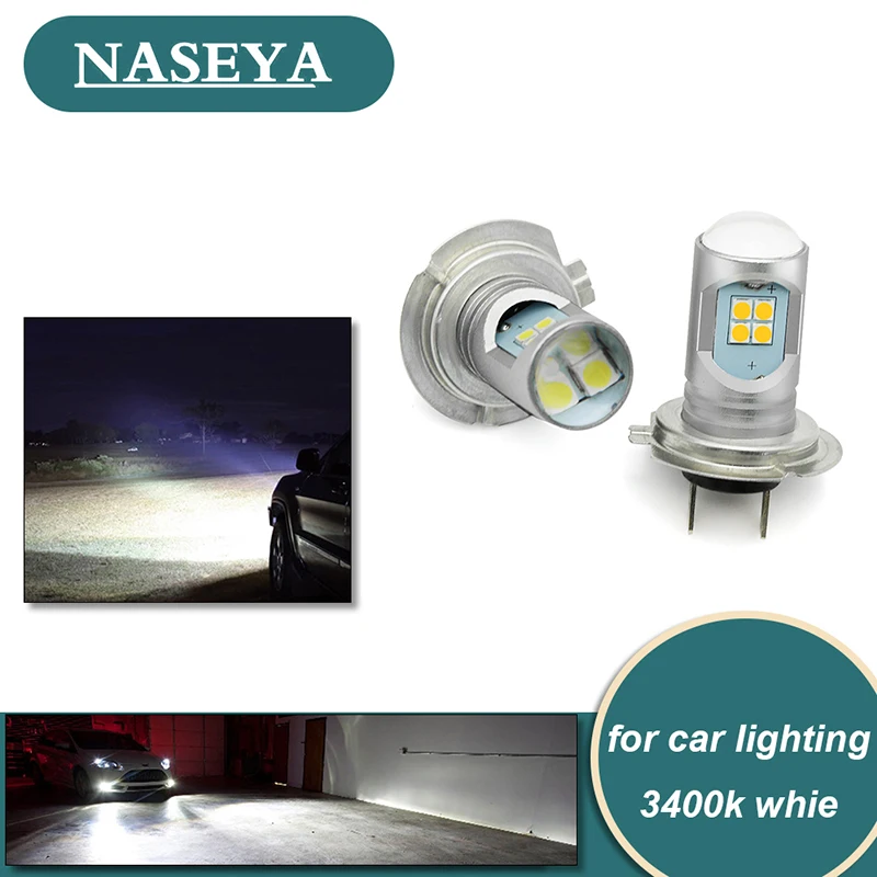 2 Pcs H7 3030 LED Headlight Bulb 12W 2400LM LED Canbus Auto Light H7 IP65 Fog Light LED Bulbs White 6000K Headlamp Beam Kit
2 Pcs H7 3030 LED Headlight Bulb 12W 2400LM LED Canbus Auto Light H7 IP65 Fog Light LED Bulbs White 6000K Headlamp Beam Kit