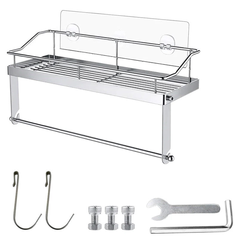 Paper Towel Holder with Shelf Storage, Adhesive Wall Mount 2-In-1 Basket Organizer for Kitchen & Bathroom,Durable Metal
Paper Towel Holder with Shelf Storage, Adhesive Wall Mount 2-In-1 Basket Organizer for Kitchen & Bathroom,Durable Metal