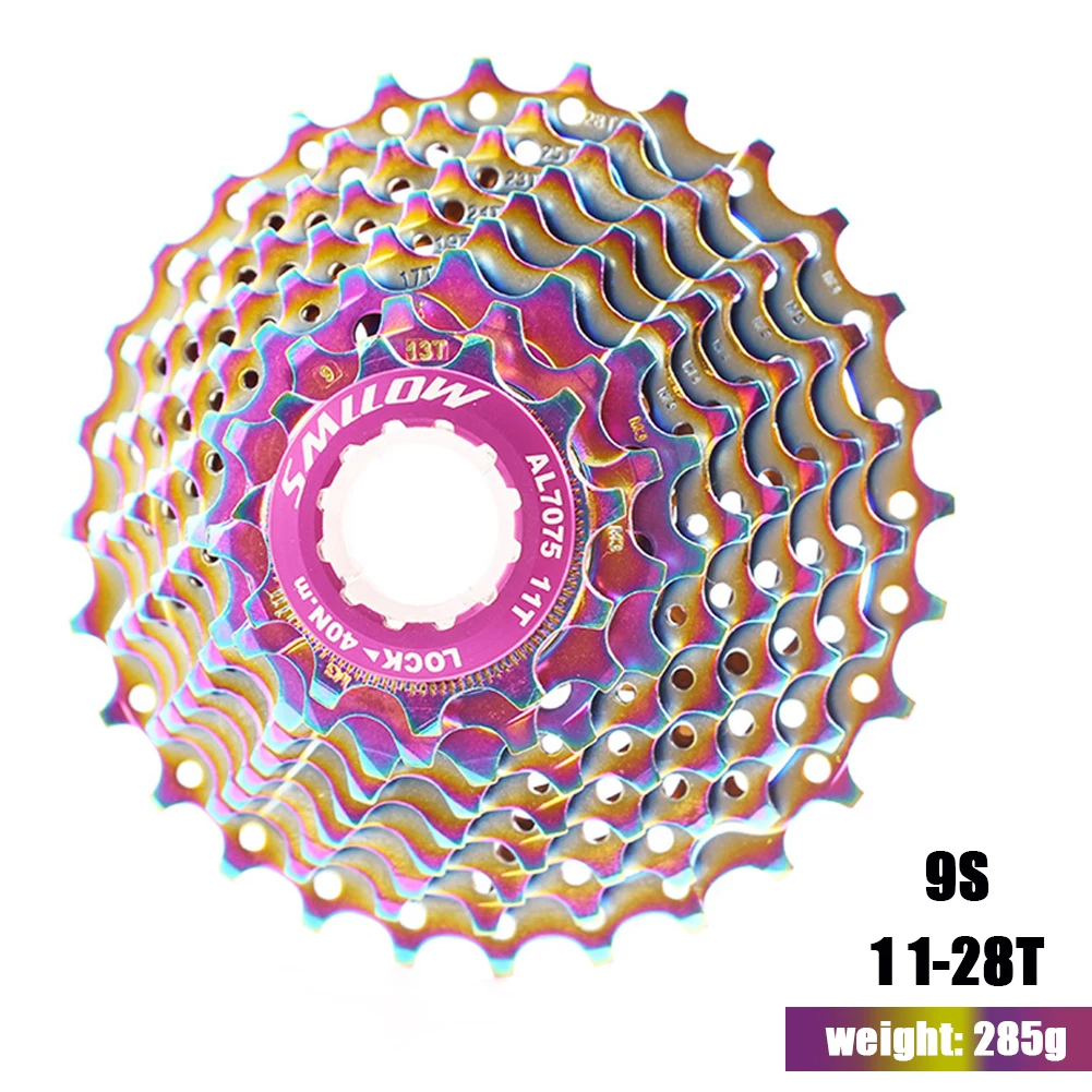 High Quality 9/10 Speed Rainbow Ultralight Freewheel 11-28T Road Bike Cassette Flywheel Bicycles Freewheel Upgrade Replacement
High Quality 9/10 Speed Rainbow Ultralight Freewheel 11-28T Road Bike Cassette Flywheel Bicycles Freewheel Upgrade Replacement