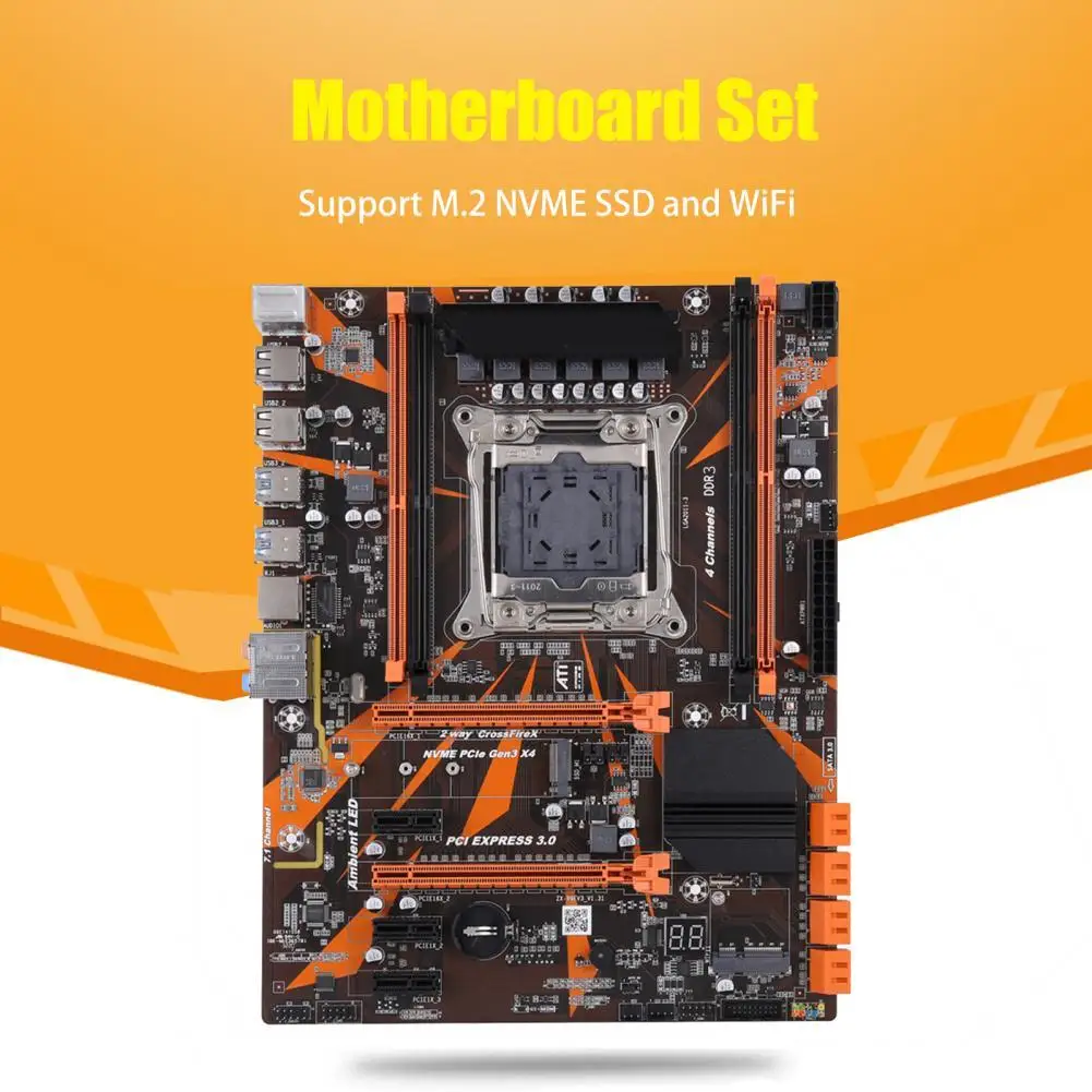 Материнская плата для компьютера X99, несколько портов, многофункциональная стандартная материнская плата DDR3 E5 2680 V3 для ПК
Материнская плата для компьютера X99, несколько портов, многофункциональная стандартная материнская плата DDR3 E5 2680 V3 для ПК