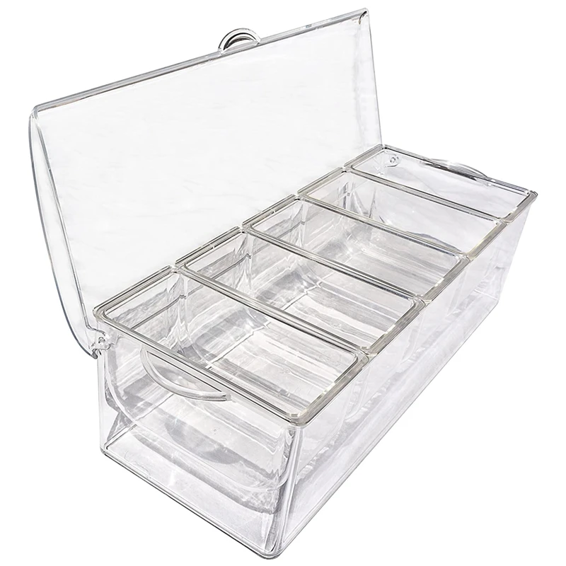 Ice Cold 5 Compartment Condiment Server Rack-Service Tray Container with 5 Removable Trays
Ice Cold 5 Compartment Condiment Server Rack-Service Tray Container with 5 Removable Trays