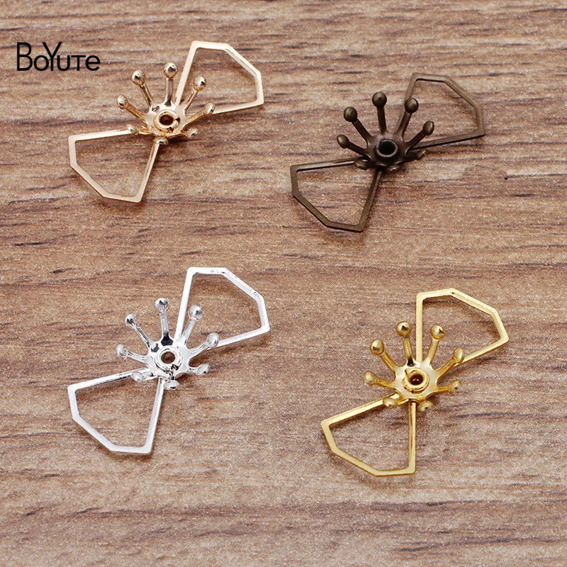 BoYuTe (100 Pieces/Lot) 10*21MM Metal Brass Two-layer Flower Bead Caps Handmade Diy Jewelry Making Materials
BoYuTe (100 Pieces/Lot) 10*21MM Metal Brass Two-layer Flower Bead Caps Handmade Diy Jewelry Making Materials
