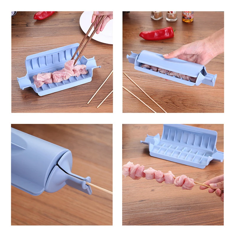 Quick Meat Vegetable Kebab Maker For Bbq/barbecue Meat String Device Meat Skewer Box Kitchen Accessories Cocina Accesorio
Quick Meat Vegetable Kebab Maker For Bbq/barbecue Meat String Device Meat Skewer Box Kitchen Accessories Cocina Accesorio