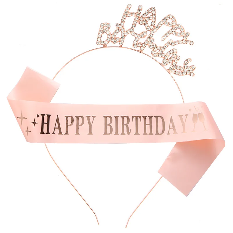 New Birthday Party Decoration Birthday Headband Age Number Shoulder Strap Set Happy Birthday Glitter Cloth Ribbon
New Birthday Party Decoration Birthday Headband Age Number Shoulder Strap Set Happy Birthday Glitter Cloth Ribbon