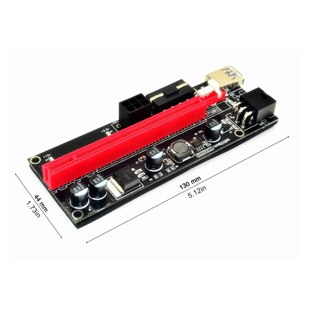 INSTOCKNOW! Riser PCI-E 16X Riser mini VER 009S Pcie Riser 009S Gpu Dual 6Pin Adapter Card Sata 15Pin For Btc Miner
INSTOCKNOW! Riser PCI-E 16X Riser mini VER 009S Pcie Riser 009S Gpu Dual 6Pin Adapter Card Sata 15Pin For Btc Miner