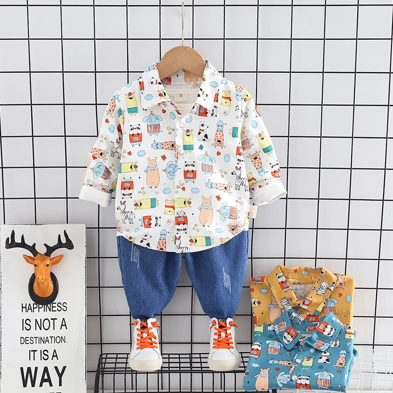 0-5Y Kids Baby Boy Clothes Boho Spring and Autumn Floral Print Sets 2Pcs Short Sleeve T-Shirt+jeans Child Boy Outfits
0-5Y Kids Baby Boy Clothes Boho Spring and Autumn Floral Print Sets 2Pcs Short Sleeve T-Shirt+jeans Child Boy Outfits