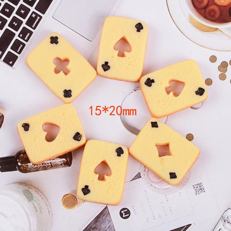 10Pcs Flatback Cute Poker Mini Play Food Flat back Resin Cabochon For Hair Bow Center Scrapbooking Embellishment DIY Phone Decor
10Pcs Flatback Cute Poker Mini Play Food Flat back Resin Cabochon For Hair Bow Center Scrapbooking Embellishment DIY Phone Decor