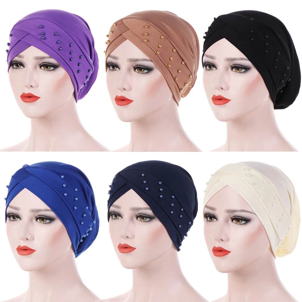 6 Pieces Women Turban Beads Chemo Cap Muslim Hijab Vintage Beanie Headscarf Elastic Headwrap Scarf Hat Bonnet Hair Loss Cover
6 Pieces Women Turban Beads Chemo Cap Muslim Hijab Vintage Beanie Headscarf Elastic Headwrap Scarf Hat Bonnet Hair Loss Cover