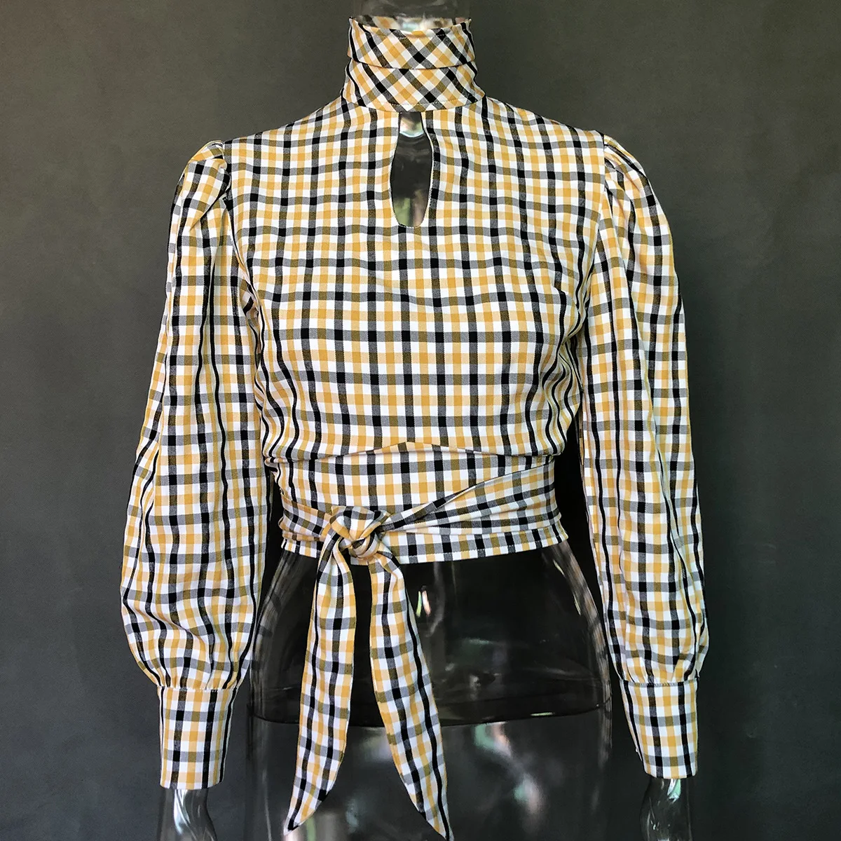 Zoulv Women Plaid Tops Long-Sleeved Sexy Halter Ladies Style All-Match Blouse Printed Bow Lantern Sleeve Slim Hedging Shirt
Zoulv Women Plaid Tops Long-Sleeved Sexy Halter Ladies Style All-Match Blouse Printed Bow Lantern Sleeve Slim Hedging Shirt