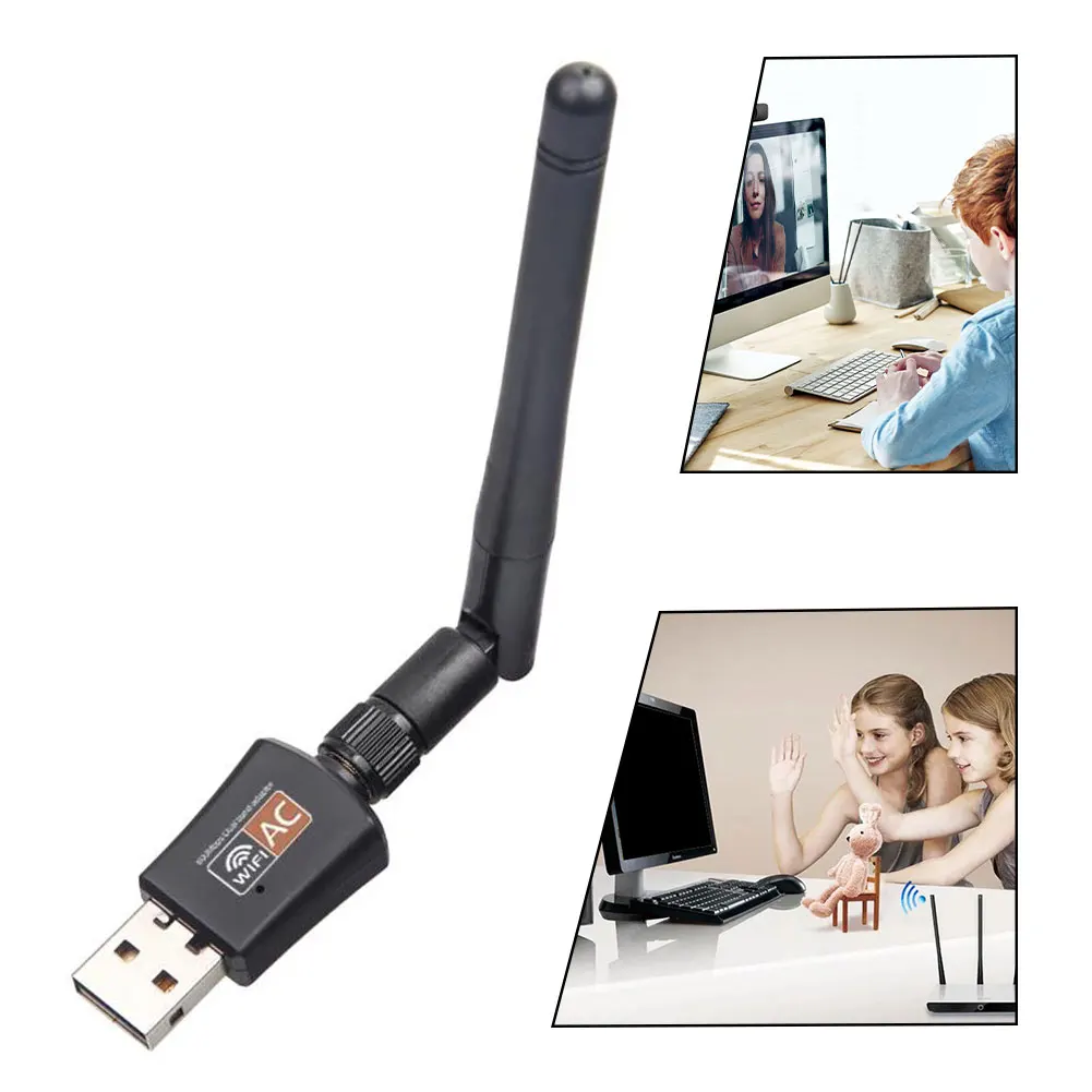 USB Wi-Fi адаптер 600 Мбит/с 5 8 ГГц + 2 4 | Электроника