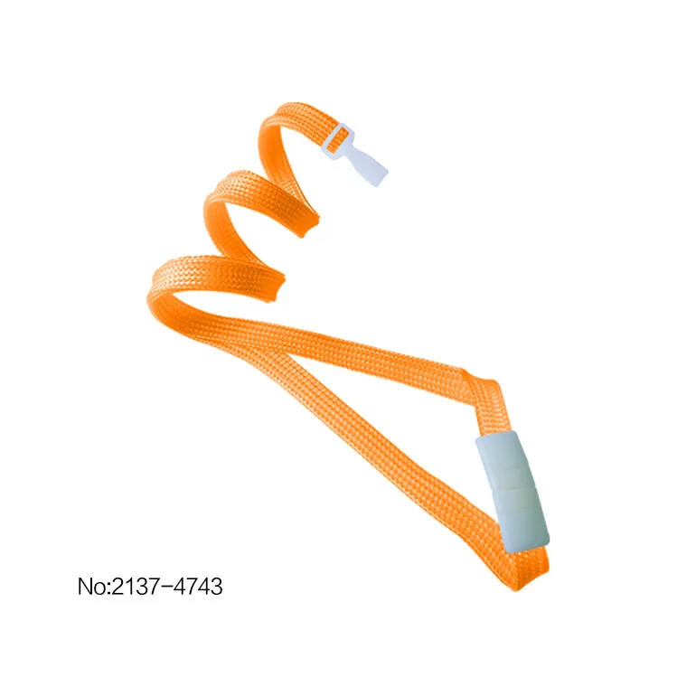 2137-4741 10mm (3/8 Inch) Flat Braid Woven Polypropylene Lanyard with Safety Breakaway, USA and Wide No-Twist Plastic Hook
2137-4741 10mm (3/8 Inch) Flat Braid Woven Polypropylene Lanyard with Safety Breakaway, USA and Wide No-Twist Plastic Hook