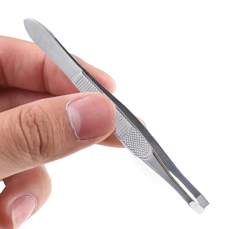 1pc Hair Removal Tweezers Stainless Steel Eyebrow Tweezers Sliver Flat Tip Point Face Harmless Makeup Beauty Tool Cosmetic
1pc Hair Removal Tweezers Stainless Steel Eyebrow Tweezers Sliver Flat Tip Point Face Harmless Makeup Beauty Tool Cosmetic
