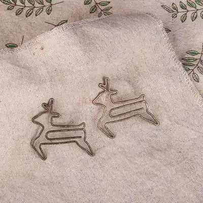 10pcs Bronze Flattened Deer Paper Clip Animal Paper Clip Cartoon Paper Clip Shape Paper Clip Shaped Pin 
10pcs Bronze Flattened Deer Paper Clip Animal Paper Clip Cartoon Paper Clip Shape Paper Clip Shaped Pin