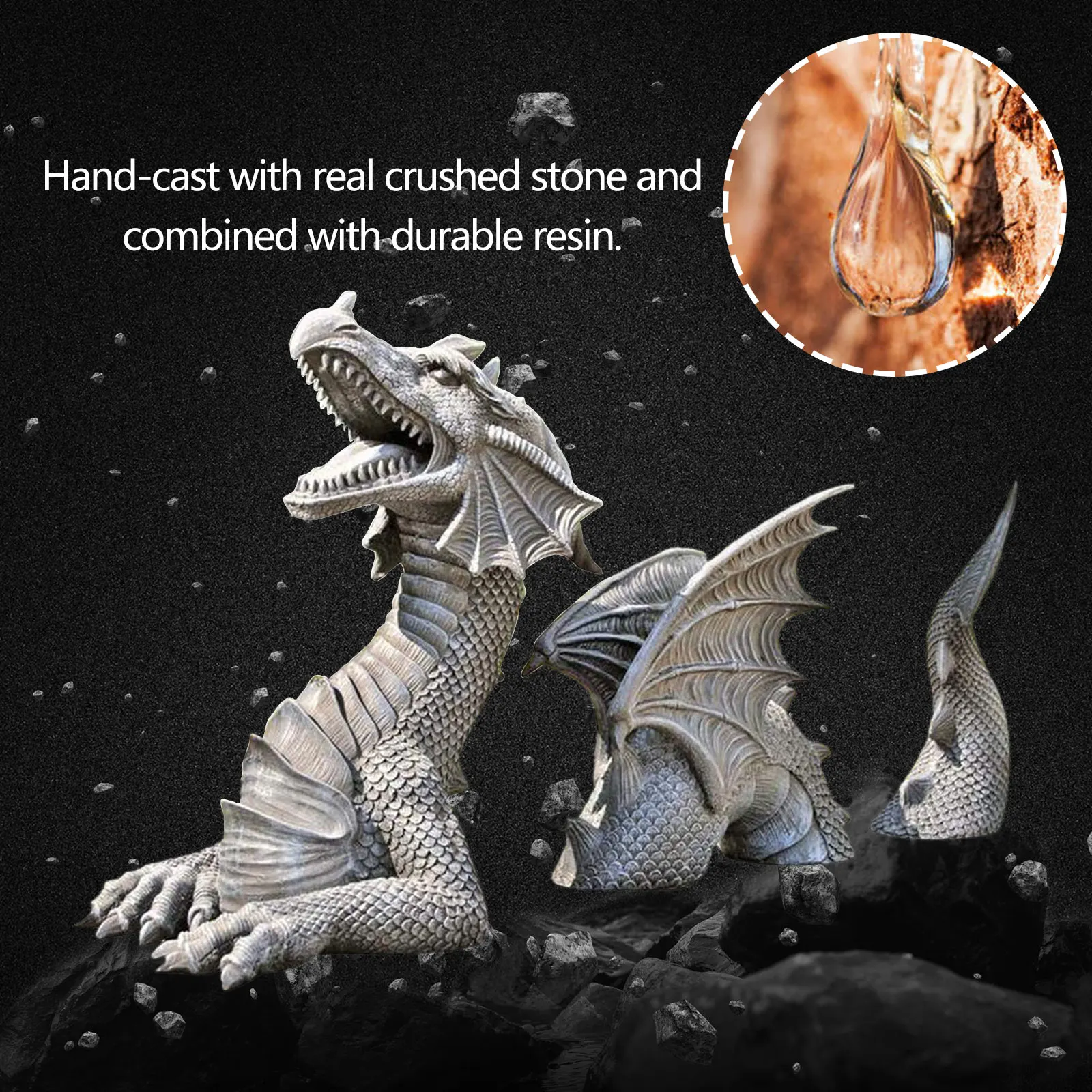 

Dragon Garden Decoration Resin Dragon Statue Decorations Resin Dragon Jardin Garten Decor Easter Garden Decor Home Accessories