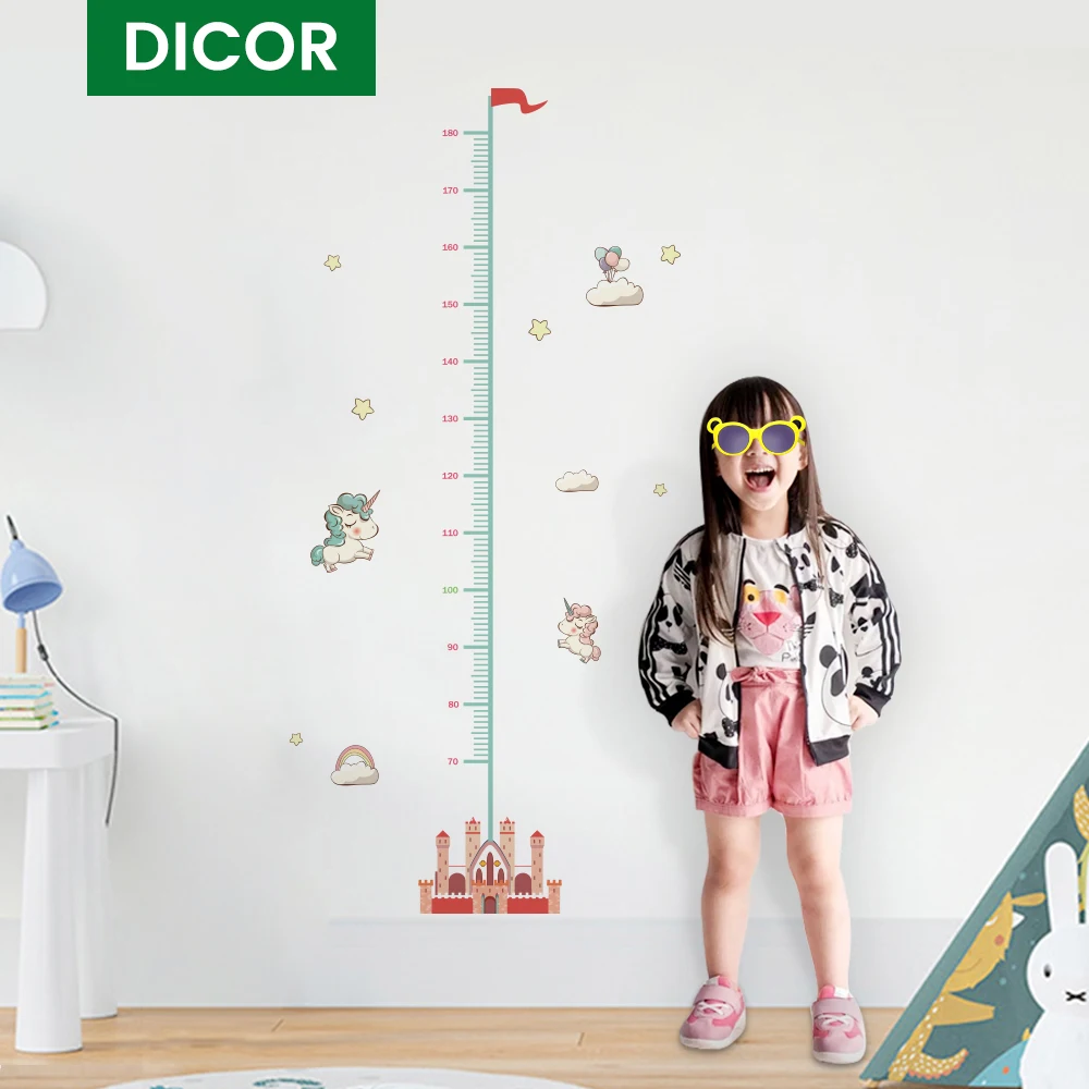 Cartoon Height Measure Wall Stickers for Kids Rooms Unicorn Height Chart Ruler Vinyl Removable Wall Decals Nursery Home Decor
Cartoon Height Measure Wall Stickers for Kids Rooms Unicorn Height Chart Ruler Vinyl Removable Wall Decals Nursery Home Decor