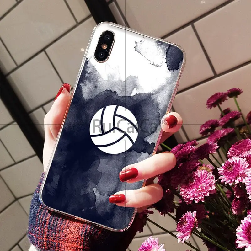 Ruicaica я люблю волейбол на заказ фото мягкий чехол для телефона Apple iPhone 8 7 6 6S Plus X XS MAX