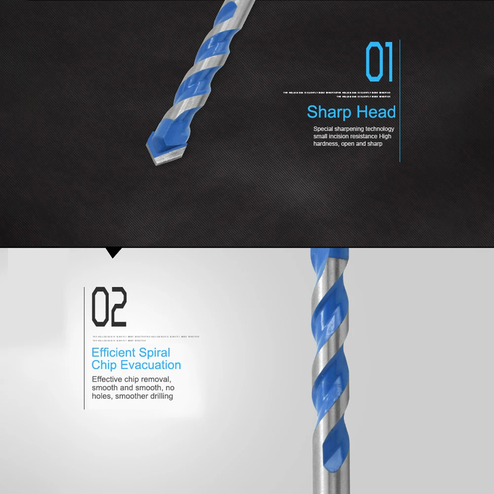 5pcs Multifunctional Triangle Drill Bit Set Lengthened Ceramic Wall Glass Tile Wall Hole Drill Bit 6-12mm for Hand Electric
5pcs Multifunctional Triangle Drill Bit Set Lengthened Ceramic Wall Glass Tile Wall Hole Drill Bit 6-12mm for Hand Electric