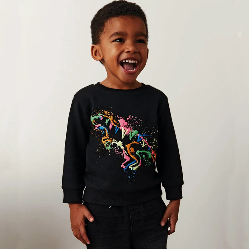 The new fall 2021 fashion casual boys long sleeve hoodie dinosaur print hoodie with European and American style pullover
The new fall 2021 fashion casual boys long sleeve hoodie dinosaur print hoodie with European and American style pullover