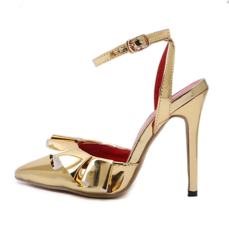 NIUFUNI 2020 Summer Sandal Women Shoes Fashion Ruffles Pointed Toe High Heels Ankle Strap Female Sandals
NIUFUNI 2020 Summer Sandal Women Shoes Fashion Ruffles Pointed Toe High Heels Ankle Strap Female Sandals