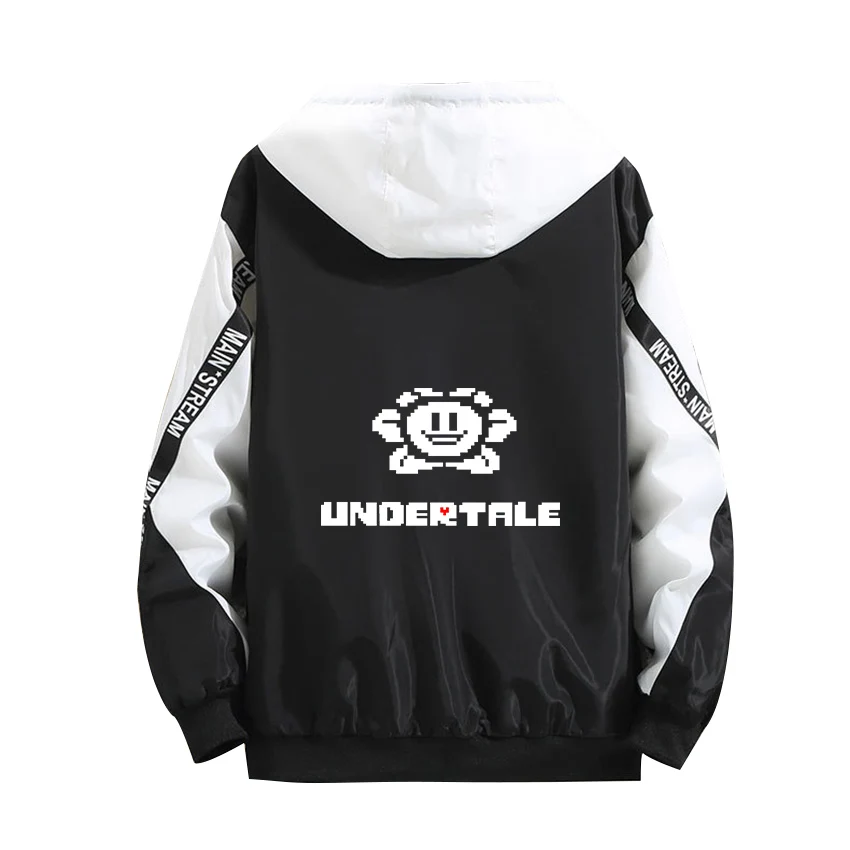 Undertale Cosplay Hoodie Role Sans Flowey Luminous Print Zipper White Black Splicing Summer Coat Fashion Casual Thin Jacket
Undertale Cosplay Hoodie Role Sans Flowey Luminous Print Zipper White Black Splicing Summer Coat Fashion Casual Thin Jacket