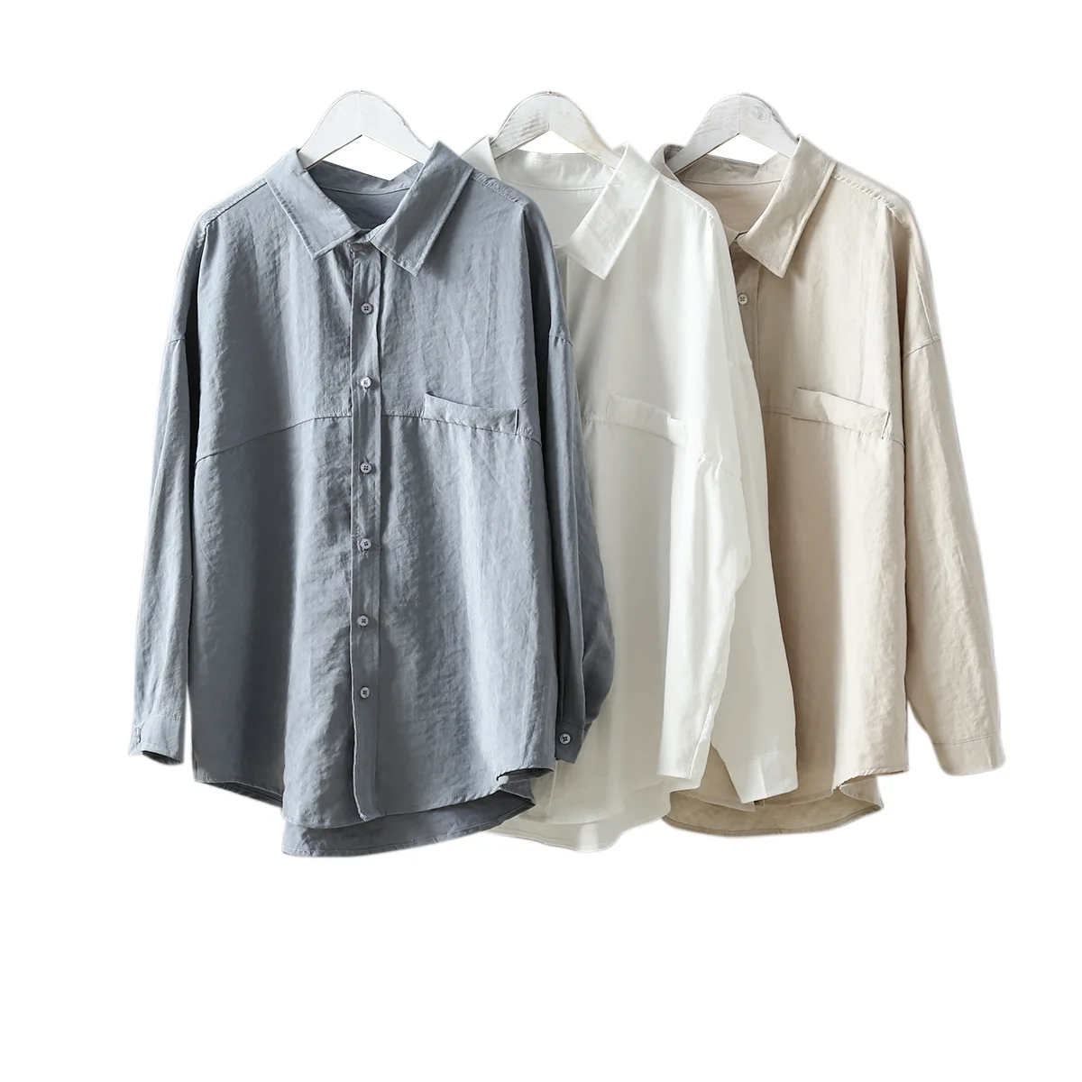 Women Blouses 2020 Fashion Long Sleeve Turn Down Collar Office Shirt Casual Tops Leisure Blouse Shirt Plus Size Blusas Femininas