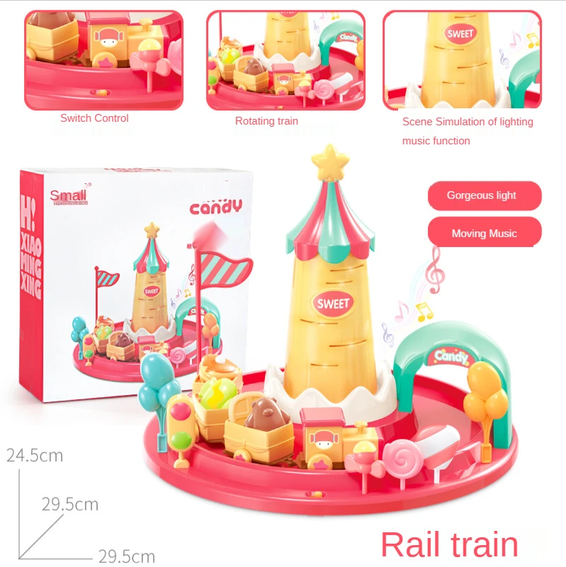 Candy Playground Cake Home Toy Dessert Electric Little Train Girl Toys play house toys for kid's birthday gift
Candy Playground Cake Home Toy Dessert Electric Little Train Girl Toys play house toys for kid's birthday gift