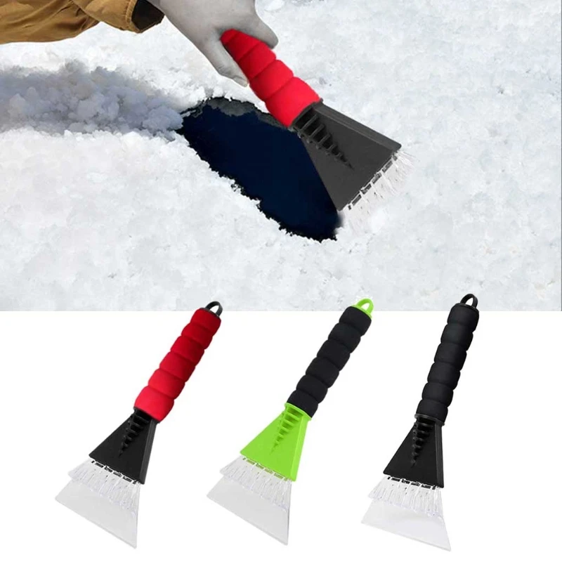 

32GB Ice Scraper Snow Shovel Windshield Home Auto Defrosting Car Winter Removal Cleaning Tool Breaker Quick Clean Glass Brush
