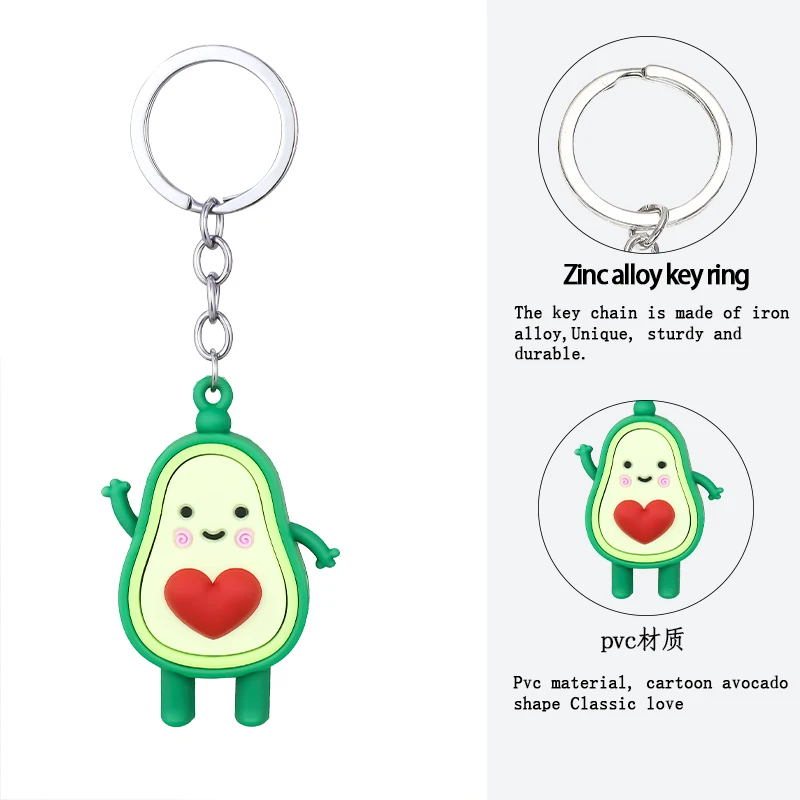 1Piece Keychain 3D Soft Plastic Cartoon Pendant Couple Simulated fruity- Avocado Small Gift Christmas Resin Fashion key chain Ke
1Piece Keychain 3D Soft Plastic Cartoon Pendant Couple Simulated fruity- Avocado Small Gift Christmas Resin Fashion key chain Ke