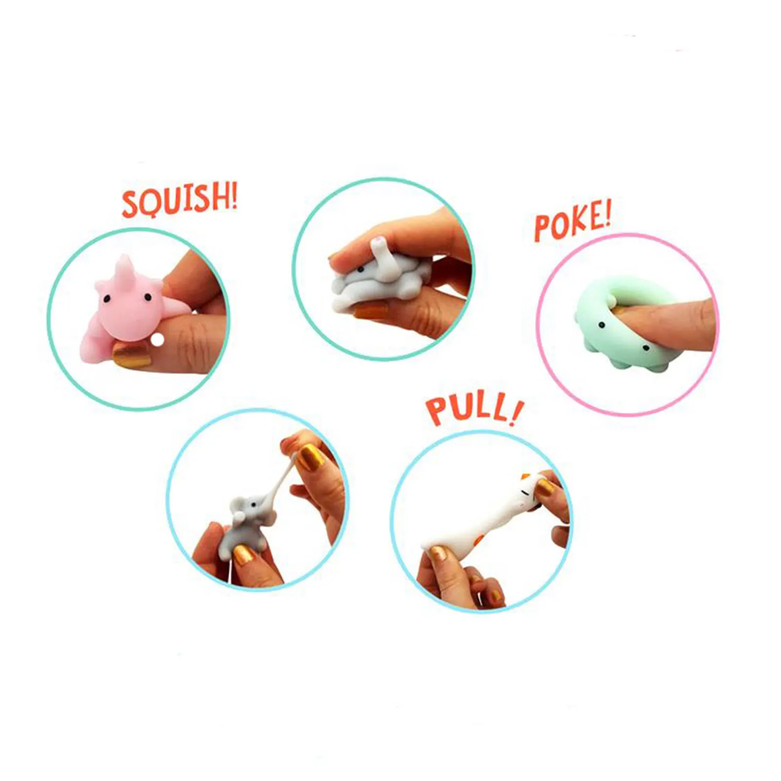 PVC Decompression Toy Set, Cartoon Style Squeeze Type Early Learning Stress Relief Toys
PVC Decompression Toy Set, Cartoon Style Squeeze Type Early Learning Stress Relief Toys