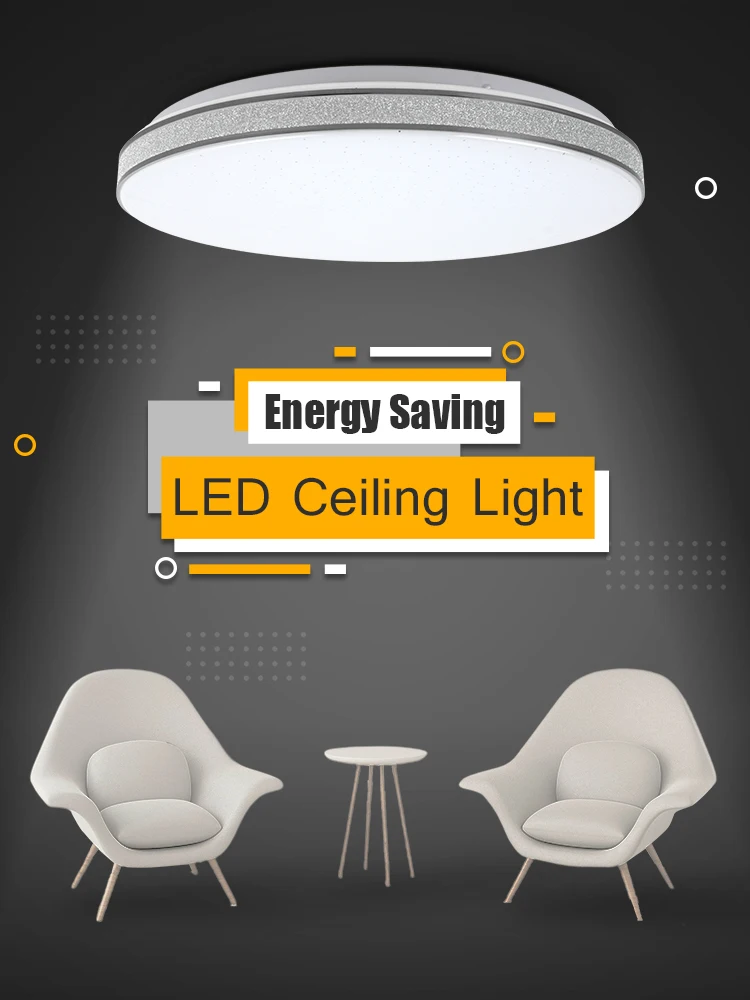 Ultra Bright Ceiling Lamp 12W 18W 24W 36W Led Ceiling Lights for Room Kitchen Living Room 220V Ceiling Lighting Fixture White
Ultra Bright Ceiling Lamp 12W 18W 24W 36W Led Ceiling Lights for Room Kitchen Living Room 220V Ceiling Lighting Fixture White