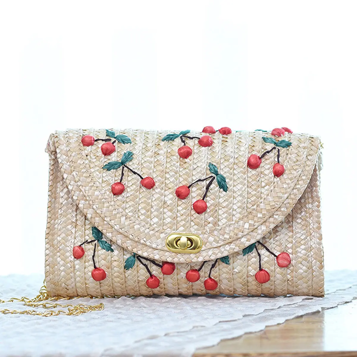 2019 Fashion Summer Women Wallet Fruit Cherry Straw Handbag Beach Bag For Lady Messenger Purse Clutch Bag New
2019 Fashion Summer Women Wallet Fruit Cherry Straw Handbag Beach Bag For Lady Messenger Purse Clutch Bag New