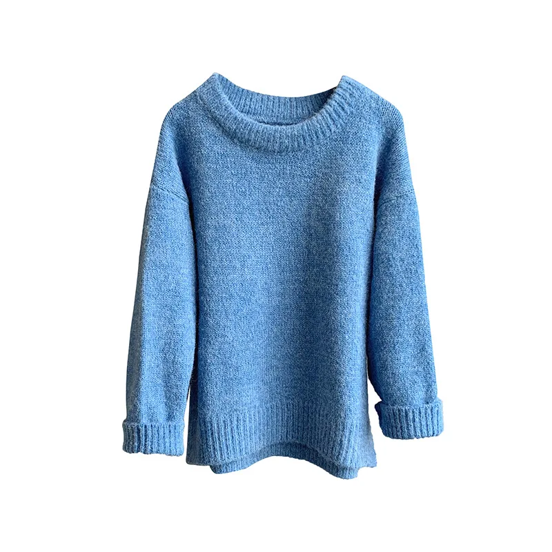 Winter Solid Color Big Round Neck Long-sleeved Sweater Women Loose Temperament Bottoming Shirt
Winter Solid Color Big Round Neck Long-sleeved Sweater Women Loose Temperament Bottoming Shirt