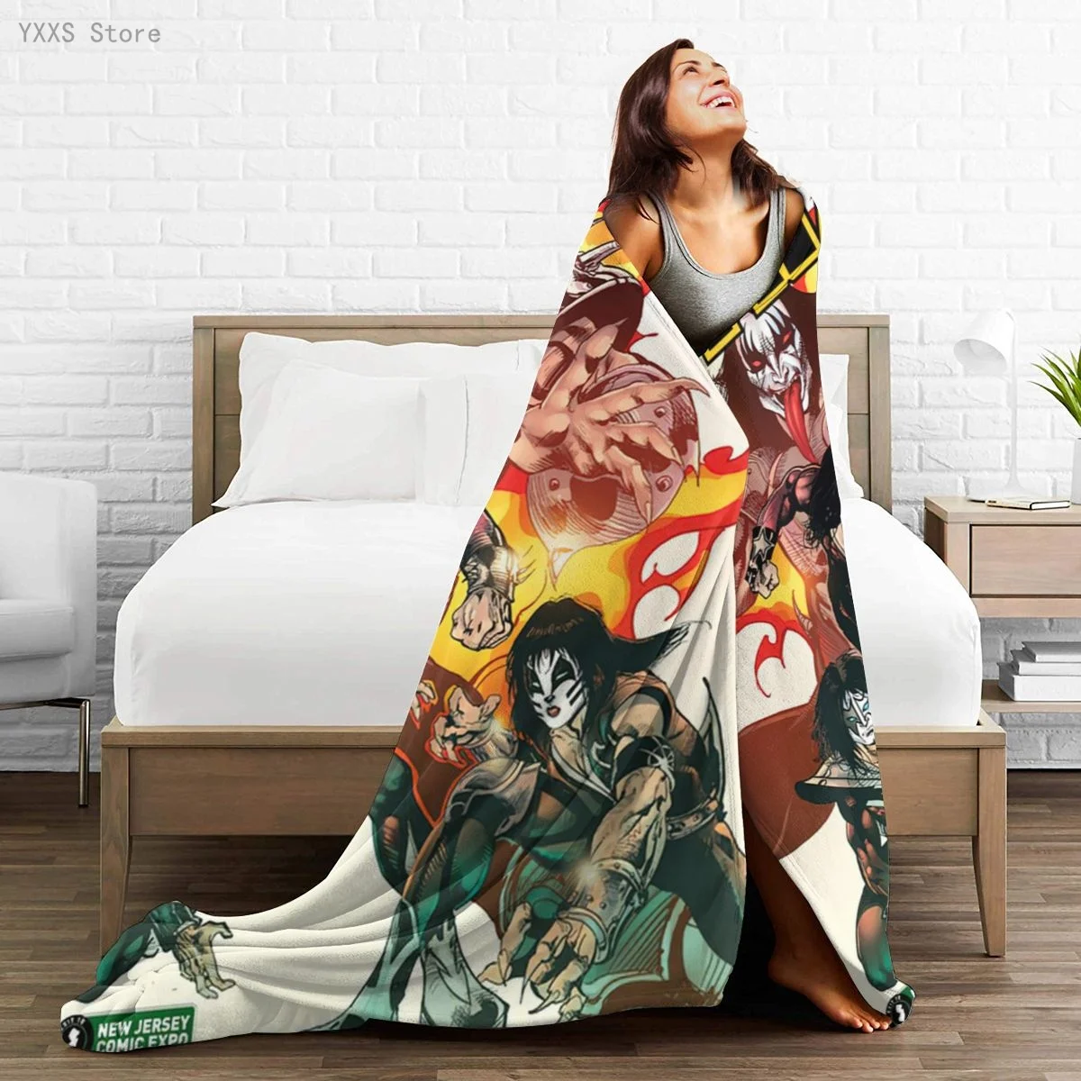 KISS Band 3D Cartoon Sherpa Blanket Warm Super Soft Flannel Office Nap Bedspread Sofa Bedding Plush Quilt Plaids 291793197
KISS Band 3D Cartoon Sherpa Blanket Warm Super Soft Flannel Office Nap Bedspread Sofa Bedding Plush Quilt Plaids 291793197